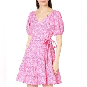 Lilly Pulitzer Iralee Linen Wrap Dress summer dress
